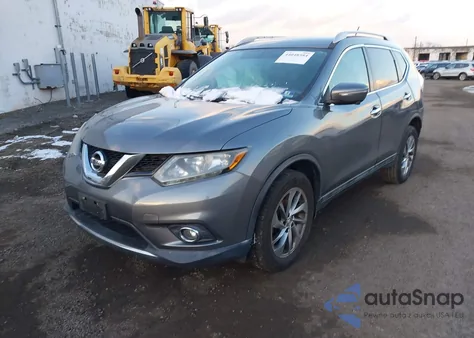 2015 Nissan Rogue Sl из США, поврежденный, VIN 5N1AT2MV9FC878543